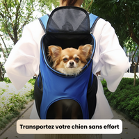 Sac à dos transport chien (≤6 kg) – pliable & respirant